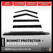 Load image into Gallery viewer, Bonnet Protector, Weathershields For Nissan Patrol GQ Ford Maverick 88-97 - Electric Mirror Model
