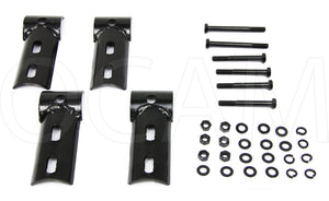 Brush / Scrub Bar Brackets Clamps, Suits 63mm brush bars to 49mm bull bar hoop