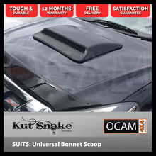 Load image into Gallery viewer, Kut Snake Bonnet Scoop Universal in Gloss Black, ABS Plastic
