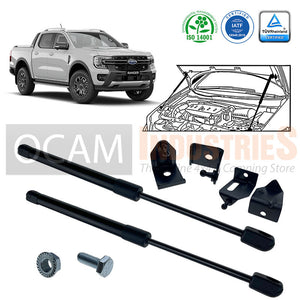 OCAM Bonnet Strut Kit for Ford Ranger Next-Gen 07/2022+