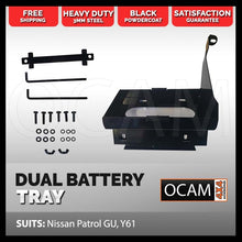 Load image into Gallery viewer, OCAM Dual Battery Tray for Nissan Patrol GU, Y61, Under Bonnet

