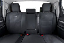 Load image into Gallery viewer, Front, 2nd &amp; 3rd Row Bundle - Wetseat Neoprene Seat &amp; Console Covers Black With Blue Stitching For Toyota LC80 Series Sahara

