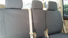 Load image into Gallery viewer, Front, 2nd &amp;3rd Row Bundle - Wetseat Neoprene Seat &amp; Console Covers Mid Grey With White Stitching For Toyota LC80 Series GX-GXL

