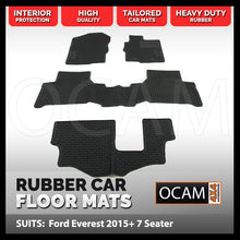 Load image into Gallery viewer, CMM Rubber Car Floor Mats for Ford Everest UA 2015-Current 7 Seater
