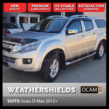Load image into Gallery viewer, OCAM Weathershields for Isuzu D-MAX 06/2012-07/2020 Window Visors Tinted D MAX DMAX
