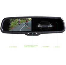 Load image into Gallery viewer, 4.3" Clip On Touch Screen Replacement Mirror Auto Dimming &amp; Brightness OEM Style
