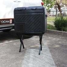 Load image into Gallery viewer, Fridge Cooler Stand, Aluminium Frame, Black, Camping, Picnic
