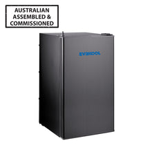 Load image into Gallery viewer, EvaKool Platinum 110L Upright Fridge/ Freezer Black DC110-SB-AU

