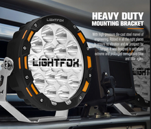 Load image into Gallery viewer, Lightfox 7inch Osram LED Driving Spotlights 1Lux 816m Pair 12603 Lumens
