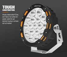 Load image into Gallery viewer, Lightfox 7inch Osram LED Driving Spotlights 1Lux 816m Pair 12603 Lumens

