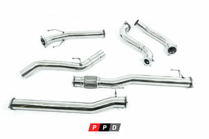 ISUZU D-MAX (2021-2025) 3L TURBO DIESEL 3" STAINLESS STEEL TURBO BACK (DPF DELETE) EXHAUST