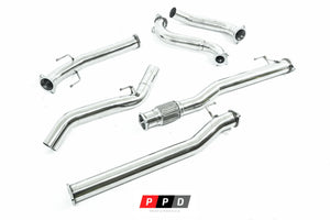 ISUZU D-MAX (2021-2025) 3L TURBO DIESEL 3" STAINLESS STEEL TURBO BACK (DPF DELETE) EXHAUST