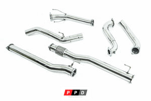 ISUZU D-MAX (2021-2025) 3L TURBO DIESEL 3" STAINLESS STEEL TURBO BACK (DPF DELETE) EXHAUST