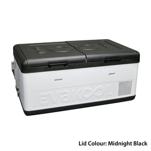 EvaKool Down Under II 80L Dual Zone Fridge/ Freezer -Midnight Black DU280-DZ-BLK