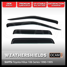 Load image into Gallery viewer, OCAM Weathershields for TOYOTA HILUX 106 Series 1990-1996 Tinted Window Visors

