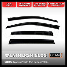 Load image into Gallery viewer, OCAM Weathershields for Toyota Landcruiser Prado 150 Series 2009-2023 Visors
