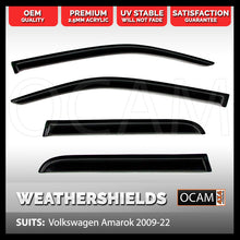 Load image into Gallery viewer, OCAM Weathershields for Volkswagen Amarok 2009 - 2022 Window Door Visors
