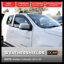 Load image into Gallery viewer, OCAM Weathershields for Holden Colorado Single Cab/Space Cab 2012-2020 Window Door Visors
