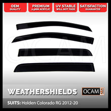 Load image into Gallery viewer, OCAM Weathershields for Holden Colorado 2012-2020 Window Door Visors
