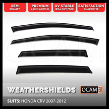 Load image into Gallery viewer, OCAM Weathershields for HONDA CRV 2007-2012 Window Door Visors Tinted
