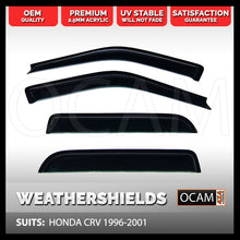Load image into Gallery viewer, OCAM Weathershields for HONDA CRV 1996-2001 Window Door Visors Tinted
