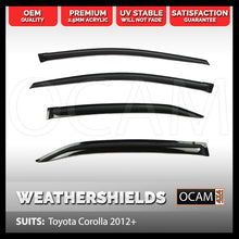 Load image into Gallery viewer, OCAM Weathershields For Toyota Corolla 2012-18 Sedan Window Visors
