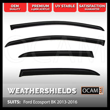 Load image into Gallery viewer, OCAM Weathershields for Ford Ecosport BK 2013-2016 Window Visors Tinted
