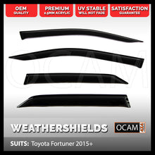 Load image into Gallery viewer, OCAM Weathershields for Toyota Fortuner 2015- Current Window Visors
