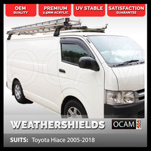Load image into Gallery viewer, OCAM Weathershields for Toyota Hiace 2005-2018 Window Visors (Not for SBV model)
