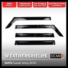 Load image into Gallery viewer, Premium Weathershields for Suzuki Jimny XL JB74 5 Doors 2019-On Window Visors Tinted
