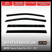 Load image into Gallery viewer, OCAM Weathershields For Toyota Kluger Dec 2013-20 Window Visors
