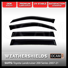 Load image into Gallery viewer, OCAM Weathershields For Toyota Landcruiser 200 Series 2007-2021 Window Visors
