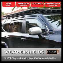 Load image into Gallery viewer, OCAM Weathershields for Toyota Landcruiser 300 Series 04/2021-Current, Injection Moulded Window Visors
