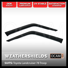 Load image into Gallery viewer, OCAM Weathershields For Toyota LandCruiser 78 Series Troop, 2007-Current, 2-pcs Window Visors
