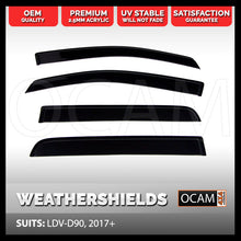 Load image into Gallery viewer, OCAM Weathershields Visors For LDV D90 2017-Current

