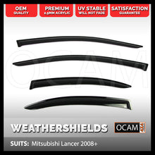 Load image into Gallery viewer, OCAM Weathershields for Mitsubishi Lancer 2008+ Window Visors Tinted
