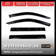 Load image into Gallery viewer, OCAM Weathershields For Ssangyong Musso 2018-2024 Window Door Visors
