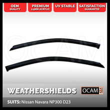 Load image into Gallery viewer, OCAM Weathershields for Nissan Navara NP300 D23 07/2015-2023, Window Visors
