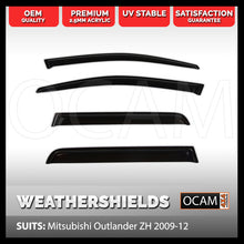 Load image into Gallery viewer, OCAM Weathershields For Mitsubishi Outlander ZH 2009-12 Window Visors
