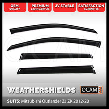 Load image into Gallery viewer, OCAM Weathershields For Mitsubishi Outlander ZJ-ZL 2012-2020 Window Visors
