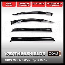 Load image into Gallery viewer, OCAM Weathershields For Mitsubishi Pajero Sport 2015-2022, 4-pcs
