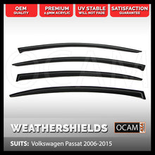 Load image into Gallery viewer, OCAM Weathershields For Volkswagen Passat 2006-2015 Window Visors Tinted
