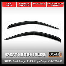 Load image into Gallery viewer, OCAM Weathershields for Ford Ranger PJ-PK Single Super Cab 2006-2011 Window Door Visors
