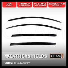 Load image into Gallery viewer, OCAM Weathershields for Tesla Model Y Window Door Visors Injection Mold
