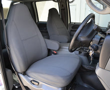 Load image into Gallery viewer, Front Row Wetseat Neoprene Seat &amp; Headrest Covers for Toyota Landcruiser 76 Series 10/1999-Current, Mid Grey With Black Stitching

