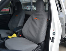 Load image into Gallery viewer, First Row Tuffseat Canvas Seat &amp; Headrest Covers for Ford Ranger PX Dual Cab 07/2011-05/2015
