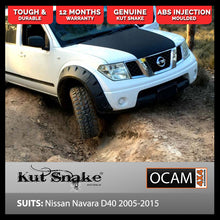 Load image into Gallery viewer, Kut Snake Flares Front Set for Nissan Navara D40 2005-2015 Front Wheels ABS (Code #7)
