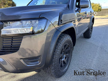 Load image into Gallery viewer, Kut Snake Flares for Toyota Landcruiser 300 Series ABS No-Drilling - Fronts only (#67), Textured Finish
