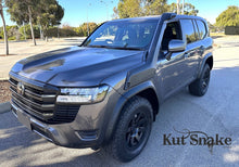 Load image into Gallery viewer, Kut Snake Flares for Toyota Landcruiser 300 Series ABS No-Drilling - Fronts only (#67), Textured Finish
