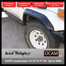 Load image into Gallery viewer, Kut Snake Flares Front Set for Toyota Landcruiser 73 74 75 77 78 79 Series-Up to 2006 Front 2, (#26)
